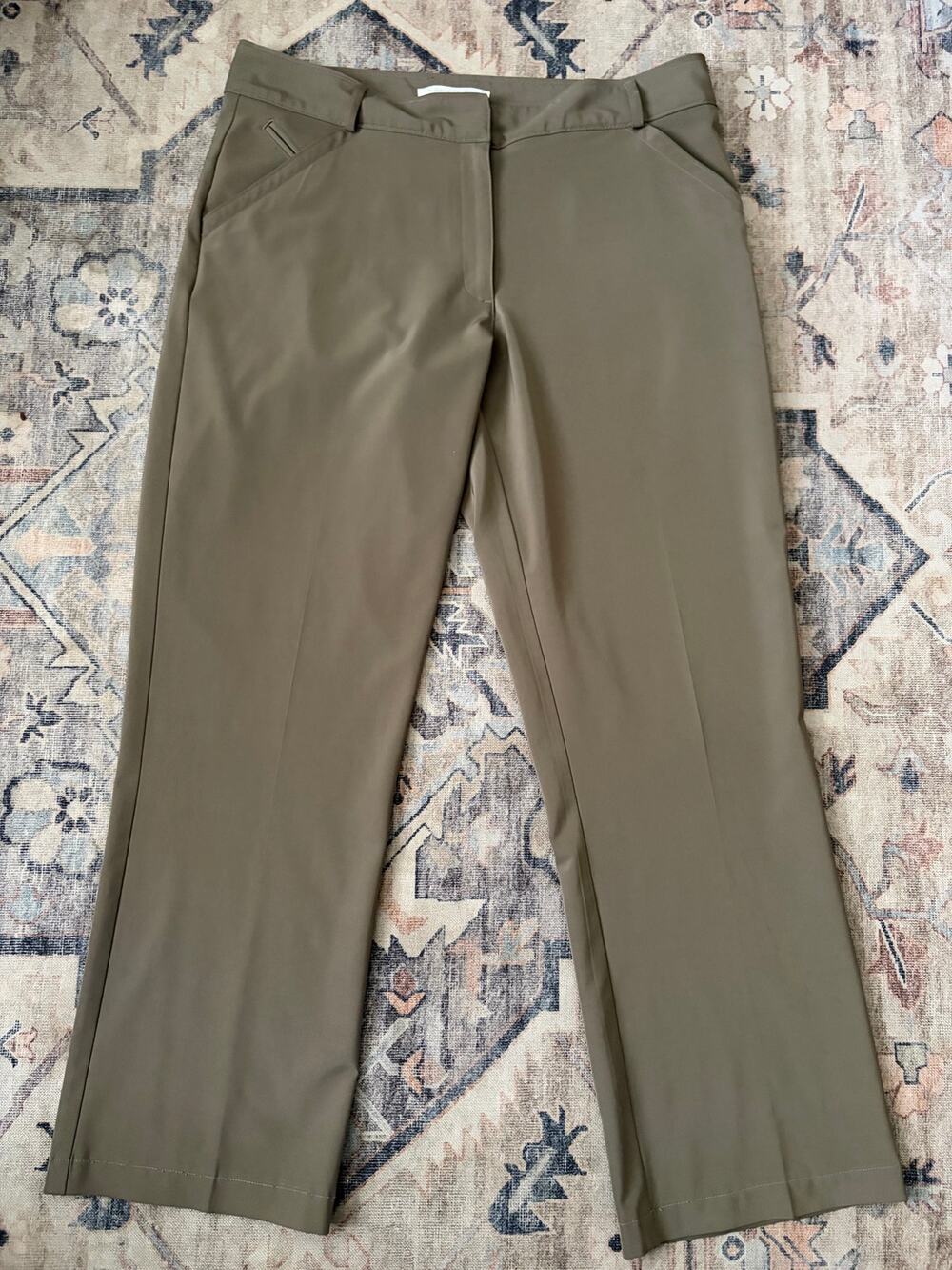Nike Golf Womens Pants Size 14 Dri-FIT Stretch Khaki Taupe
